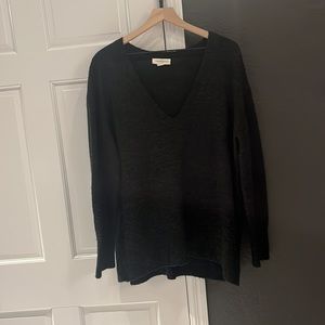Black V-Neck Sweater